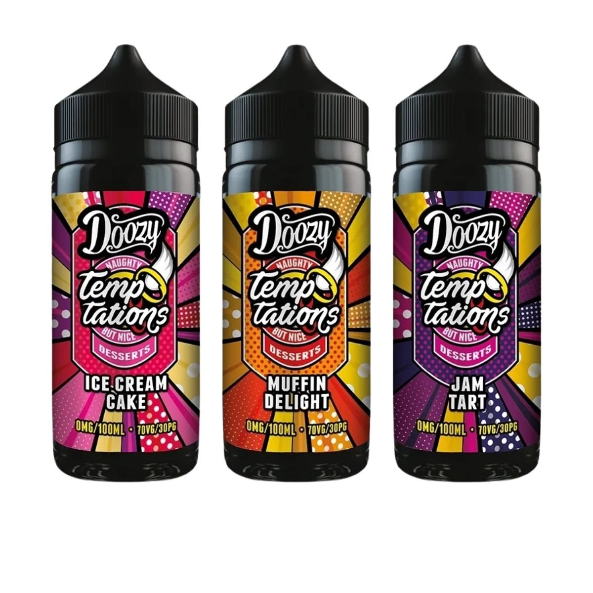 Doozy Temptations 100ml Shortfill E Liquid - vape squad
