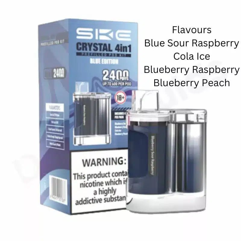 SKE Crystal 4 - in - 1 Prefilled Pod Kit - vape squad
